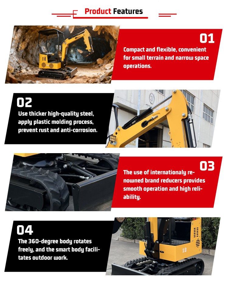 SLM12Q Kubota Engine Digger Excavator Machine SLM12Q Kubota Engine Digger Excavator Machine